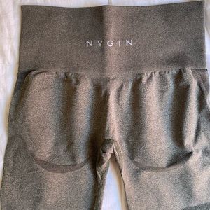 NVGTN khaki green seamless leggings